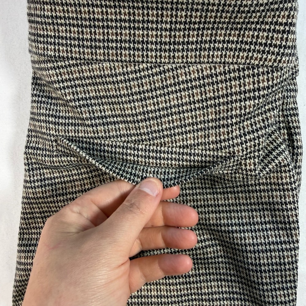 Jules & Leopold Houndstooth Leggings Brown Black Plaid Slim Pants JQ26566CHU New - Picture 12 of 12